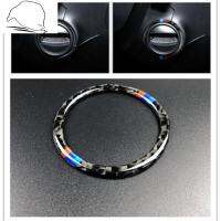 สำหรับ BMW E60 5 Series 530i 520 525คาร์บอนไฟเบอร์ภายในรถจุดระเบิด Keyhole แหวนตกแต่ง M Stripe Emblem Stickers