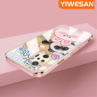 YIWESAN เคสสำหรับ Xiaomi MI Redmi โน๊ต10 Pro Max,เคสซิลิโคนลายหมีแพนด้ากระต่ายดีไซน์ใหม่ด้านข้างเคสป้องกันกล่องกันกระแทกกล้องฝาปิดเลนส์เต็มรูปแบบ