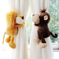 Forest Animals Stuffed Plush Doll Toys Curtain Tieback Holder Hooks Giraffe Elephant Children Room Decoration Accessories