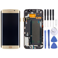 FixGadget จอแสดงผล LCD ดั้งเดิม + กรอบแผงสัมผัสด้วยสำหรับ Galaxy S6 Edge + / G928F