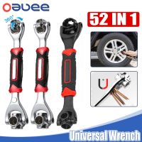 ▲ 52 In 1 Universal Wrench 360 Degree Rotation Ratchet Spline Bolts Sleeve Magnet Spanner Automotive Hand Repair Tool 8-19mm