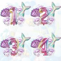 【hot】♀ 7PCS/PACK 32IN Gradient Digital Decoration Set