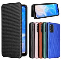 ✣❄☒ For Doogee N40 Pro Case Luxury Flip Carbon Fiber Skin Magnetic Adsorption Shockproof Case For Doogee N40Pro N 40 Phone Bags