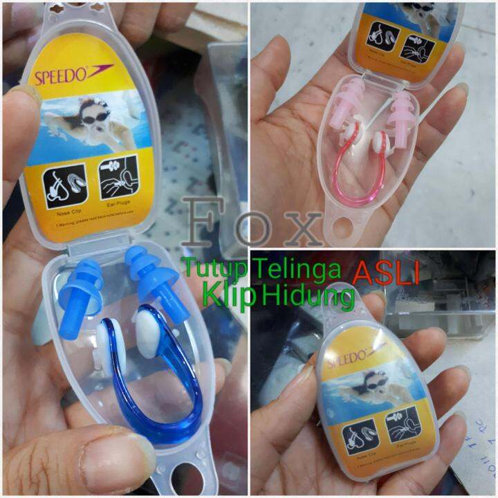 Fox TUTUP TELINGA dan HIDUNG SPEEDO ORIGINAL/Alat Bantu Belajar Renang
