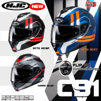 HJC HELMET หมวกกันน็อคเปิดคางเเว่นสองชั้น รุ่น C91