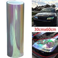 1PC 30cm*60cm Chameleon color changing tint vinyl wrap sticker headlight film car light lamp Bumper Stickers  Decals  Magnets