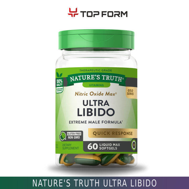Nature's Truth Nitric Oxide Max Ultra Libido 60 softgels Lazada PH