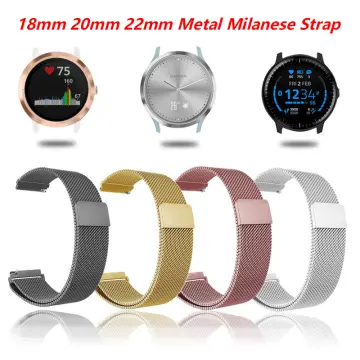 18mm 20mm 22mm Stainless Steel watch strap For Garmin Venu 2 2S Plus sq2  Smart Watch Bracelet Garmin Vivoactive 3 4 4S - AliExpress