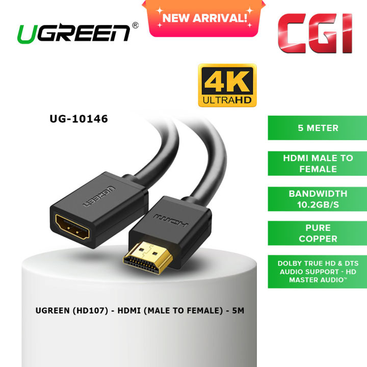 UGREEN HDMI Extension Cable 4K HDMI Extender Male to Female