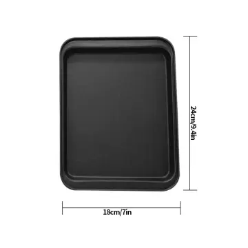 1pc 9.4 Inch Gold Carbon Steel Baking Sheet, Oven Safe Biscuit Tray