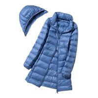 ZZOOI 8XL Plus Size Thick Long Down Jacket Women Winter Ultra Light Down Jacket Women With Hooded Down Coat Female Hat Detachable