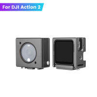 สำหรับ DJI Action 2อะลูมินัมอัลลอยเคสป้องกันกรงกระต่าย Anti Falling Sleeve กล้องการนำความร้อนกรอบกระจายความร้อน