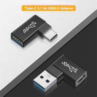 90 Degree USB3.0 Male to Type-C Female Adapter USB-A to USB3.1 Gen 2 10Gbps Convertor For SAMSUNG XIAOMI PC Laptop Tablet