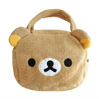 Cute Rilakkuma Plush Handbags for Women Kawaii Small Mini Bag Ladies Hand Bags Girls Kids Bear Anime Top Handle Bag Storage