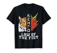 Kenpo Law Of Fist Tiger Dragon Kempo Karate Men Gift Tshirt Men Cotton Tshirt Hip Hop Tees Streetwear