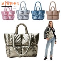 xis664 XIANEN Puffer Bag Shopper Bag Shoulder Bag Down Cotton Padded Puffy Tote Bag