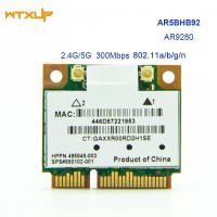 Atheros AR5BHB92-H 300Mpbs 802.11a /B/g/n Dual Band 2.4G/5G ไร้สาย Mini PCIE N การ์ด AR9280สำหรับ Windows/mac Wifi โมดูล