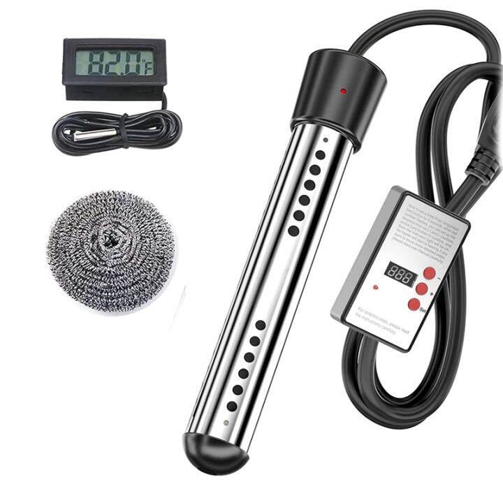 2500W Immersion Heater, Pool Heater Automatic Timer, Safe Pool Heating Immersion Heater, Perfect
