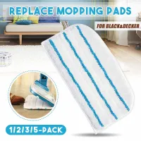 ◈☎ 1/2/3/5 pcs Replacement Mop Cloth Pad Washable Microfiber Cloth Home Cleaning Mop Accessories Steam Cleaner Mop forBlack decker