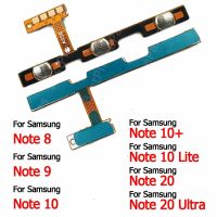 Galaxy Note 9 10 Lite 10 + Plus 20 Ultra 5G 8ปุ่มซ่อมแซมด้านข้างอะไหล่ซัมซุงสายเคเบิ้ลหลักปุ่มเปิดปิดปิดเสียง