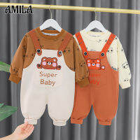 AMILA boys overalls suit baby sweatshirt and pants set