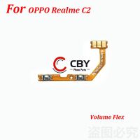 สำหรับ OPPO Realme C2 C3 C11 C12 C15 C17 C20 C21 C21Y C25 C25S A1K สวิตช์ปิดระดับเสียงกุญแจปุ่มด้านข้างเปลี่ยนสายเคเบิลงอได้