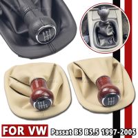 New High Quality Black Beige Car Gear Stick Shift Knob With Leather Gaiter Boot For Volkswagen VW Passat B5 B5.5 1997-2005