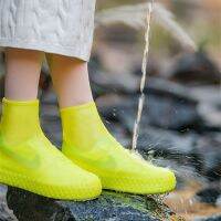 【CW】 Thicken Silicone Reusable Rainy Boot Cover Non-Slip Kids Outdoor Shoe Accessories