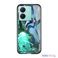 Mop Mall สำหรับ Vivo Y27 5G เคสเกมแฟชั่นมือถือเคสมือถือเกมมือถือ Mop Mop Mop Mop Mall สำหรับเด็กผู้ชายกระจกนิรภัยมันวาวฝาหลังปลอก