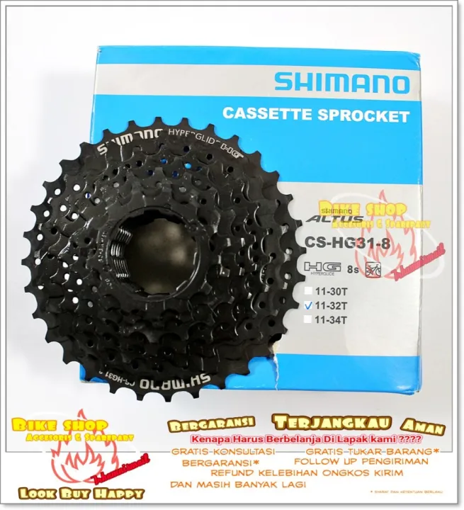 Cassette Sprocket Shimano Altus Cs Hg31 8 Speed 11 32t Gir Shimano