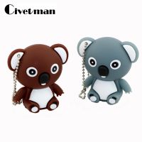 Cute Pendrive Koala Cartoon USB Drive 128GB 64GB 32GB 16GB 8GB USB Flash Memory Stick Disk Pendrives 256GB Pen Drive Girl Gifts