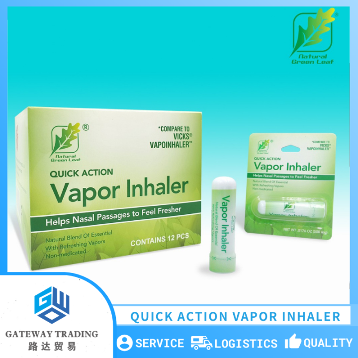 Natural Green Leaf Quick Action Vapor Inhaler Feel Fresher Natural
