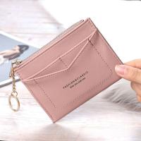 Women Coin Purse Credit Card Holder New Coin Purse Key Chain Design Mini Wallets Short Style Small Zipper Wallet For Ladies Card Holders