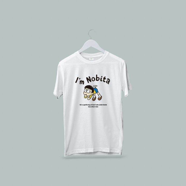 เสื้อยืดผ้าฝ้ายพิมพ์ลายขายดี-nobita-เสื้อยืดunisex-ผ้าcotton-100-สกรีนชัด-สีสด-ติดทน-s-5xl