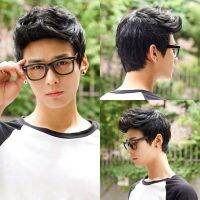 【jw】™❈  Soowee Handsome Korean Mens Short Hair Wigs for Men Synthetic Wig Curly Boy Headwear