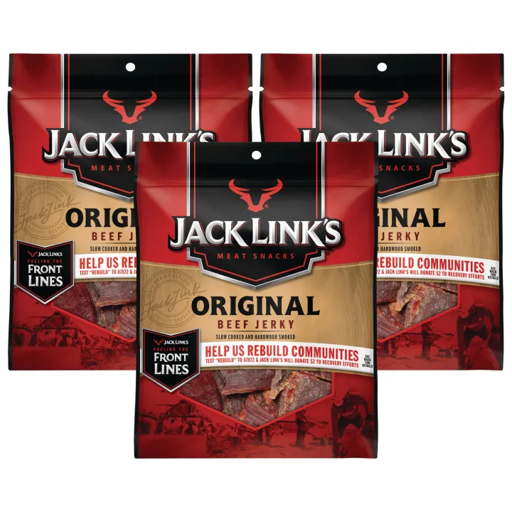 JACK LINK'S Original Beef Jerky 3packs (3.25oz per pack) Lazada PH