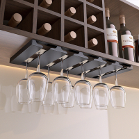 Wine Glass Rack Under Cabinet Stemware Holder Storage Hanger Metal Organizer for Bar Kitchen