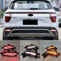 1 Pair Led Reflector driving lights For Hyundai Creta IX25 2020 2021 Brake Lights rear bumper lamp Turning Signal lamp