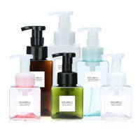 JUTBONG Empty Home Bath Supplies Plastic Clear Shampoo Shower Gel Foaming Bottle Pump Container Soap Dispenser Liquid