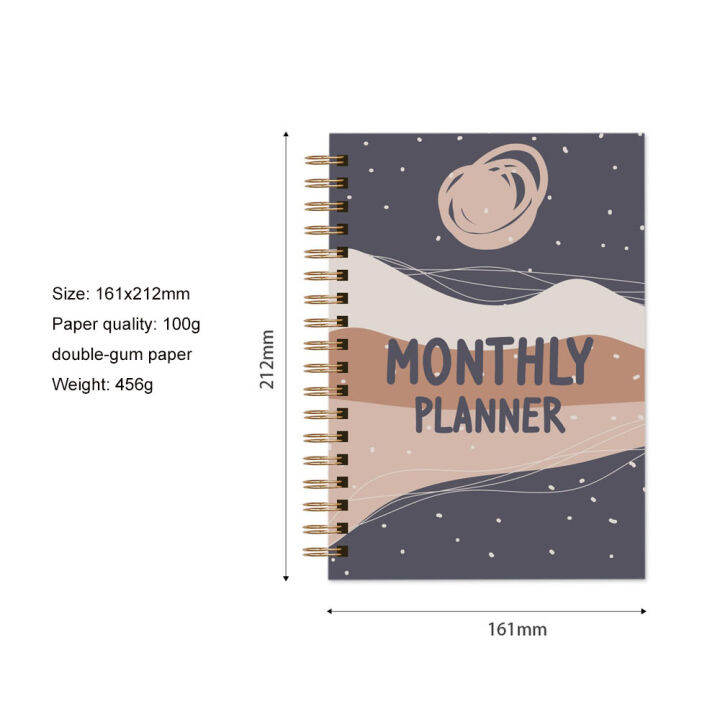 planner-book-journal-weekly-coil-office-bullet-organizer-english-notebook-schedule