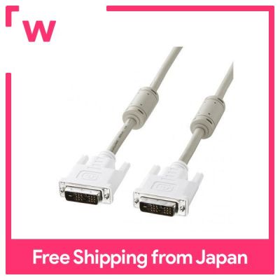 SANWA SUPPLY DVI Cable (Single Link) (สีขาว) KC-DVI-1K