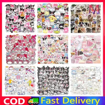 50/100pcs Mixed Cartoon Sanrio Stickers Cute Hello Kitty