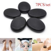 tdfj 1/7Pcs Hot Stone Massage Set Stress Back Pain Basalt round massage tool Stones