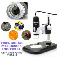 กล้องจุลทรรศน์ดิจิตอล Endoscope 1080P USB 1600X พร้อมขาตั้ง