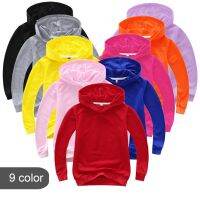 HOT★12สีฤดูใบไม้ร่วงฤดูใบไม้ผลิเด็กเสื้อผ้าเด็กหญิงเด็กชาย Hooded เด็ก Solid Plain Hoodies เสื้อกันหนาวเด็กเสื้อ2021ใหม่