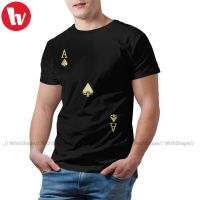 Ace Of Spades T Shirt Funny Cotton Summer T-Shirt Short Sleeve Printed Tshirt Big Men