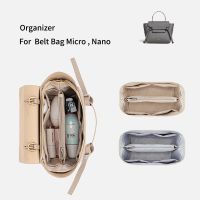 Bag In Bag Organizer Makeup Inner Handbag Nylon Travel Insert Bag Portable Storage Liner Bags For MICRO Belt CeL Nano ine Bag