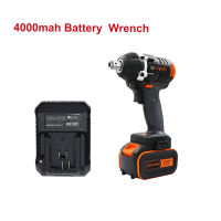 GOXAWEE 20V Brushless Cordless Electric Wrench Impact Driver Socket Wrench 4000mAh Battery Hand Drill Installation Power Tools