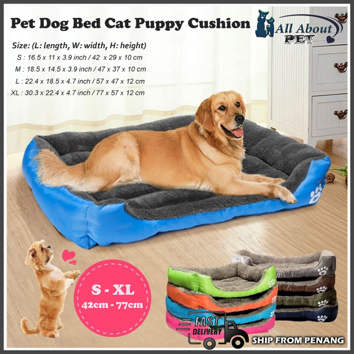 READY STOCKS PET BED PILLOW BED FOR ALL SIZE ⚜️ KATIL KUCING