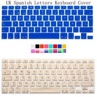 EU Spanish Keyboard Cover 5PCS For Macbook Air Pro Retina 13 15 Laptop Protective Film Alphabet Stickers for Mac book 13 quot; 15 quot;